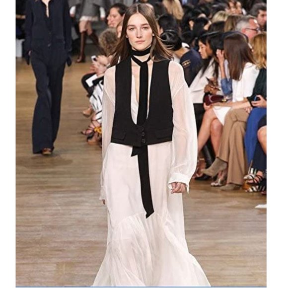 Thin Skinny Scarf, Satin, Burgundy, NWOT - Picture 2 of 5